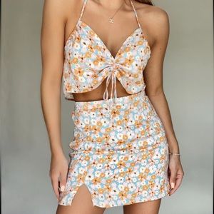 Two piece floral set